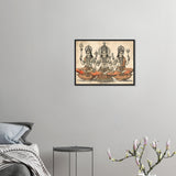 Triptyque divin hindouisme
