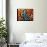 Tableau Abstrait Moderne de Ganesh - Mosaïque de Couleurs