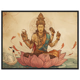 Tableau Divin de Brahma - L'Essence de la Création