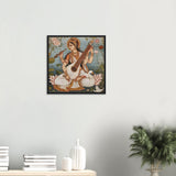 Tableau Rajasthani de Saraswati - Harmonie divine