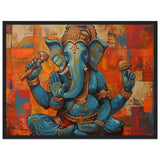Tableau Abstrait Moderne de Ganesh - Mosaïque de Couleurs