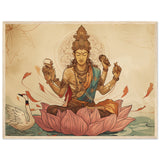Tableau Divin de Brahma - L'Essence de la Création