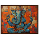 Tableau Abstrait Moderne de Ganesh - Mosaïque de Couleurs