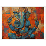 Tableau Abstrait Moderne de Ganesh - Mosaïque de Couleurs