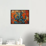 Tableau Abstrait Moderne de Ganesh - Mosaïque de Couleurs