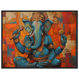 Tableau Abstrait Moderne de Ganesh - Mosaïque de Couleurs