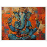 Tableau Abstrait Moderne de Ganesh - Mosaïque de Couleurs