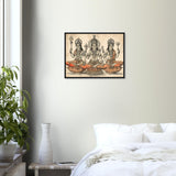 Triptyque divin hindouisme