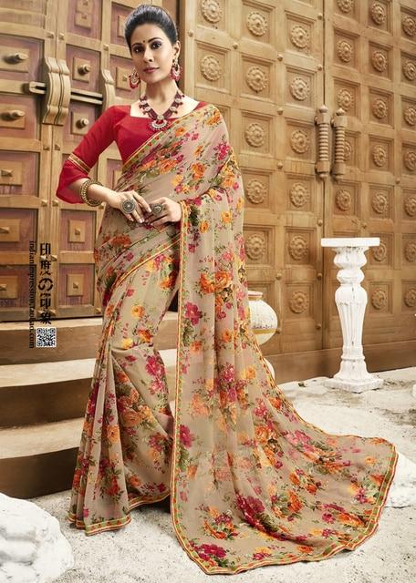 Sari Moderne Chokalet Royaume Indien