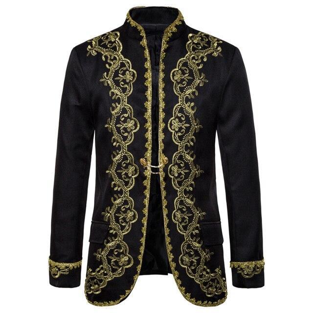 Sherwani Indien Rouge et Doré