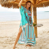 Tunique Indienne Bleu Manche 3/4-Tunique Indienne-Royaume Indien