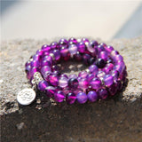 Bracelet Mala Agathe-Bracelet Mala-Royaume Indien