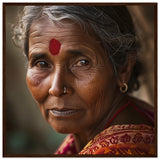 Portrait de Femme Indienne - Sagesse et Élégance