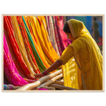 Fabrique de Saris au Rajasthan - Mosaïque de Couleurs