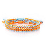 Bracelet Porte-Bonheur Orange & Bleu