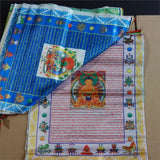 Drapeaux de Prière Tibétains Traditionnels - Banderole Sutra Colorée