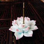 Porte Encens Fleur de Lotus Rose