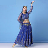 Robe Indienne Bollywood (Ensemble 8 Pièces)-Royaume Indien