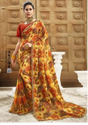 Sari Robe de Mariage Royaume Indien