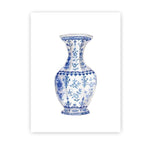 Tableau Oriental Vase Bleu
