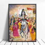 Poster Indien Shiva Vache